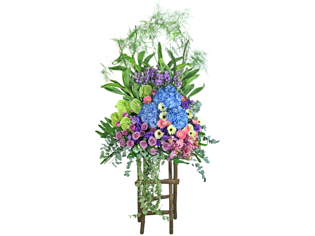 Flower Basket Stand - Opening Florist Basket B16 - L76608415 Photo