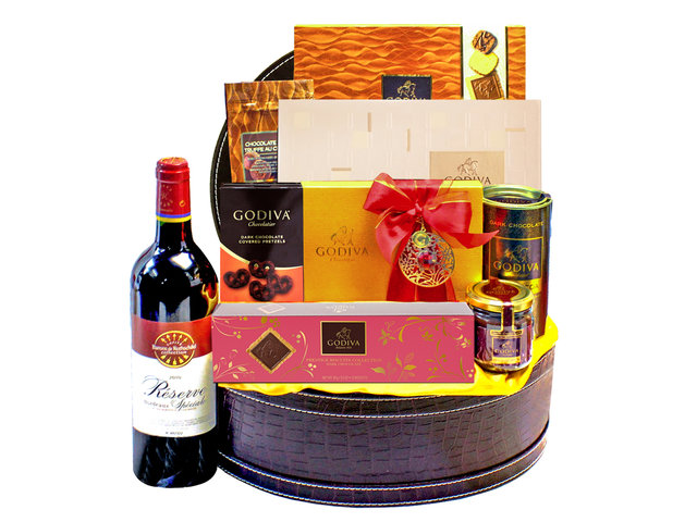 Wine n Food Hamper - Deluxe Wine And Food Gift Hamper FH69 - L160820 Photo