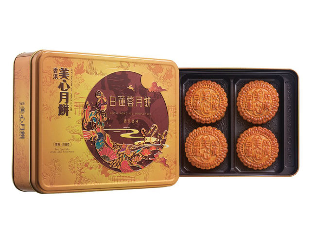 花店附加禮物 - 美心雙黃白蓮蓉月餅 - P18425 Photo