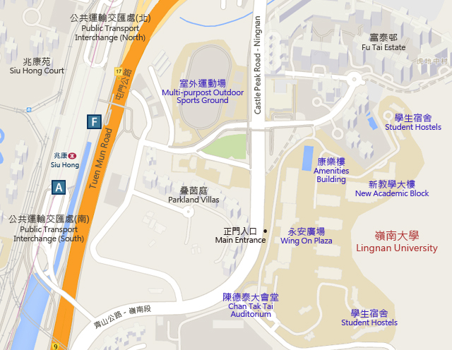 岭南大学地图